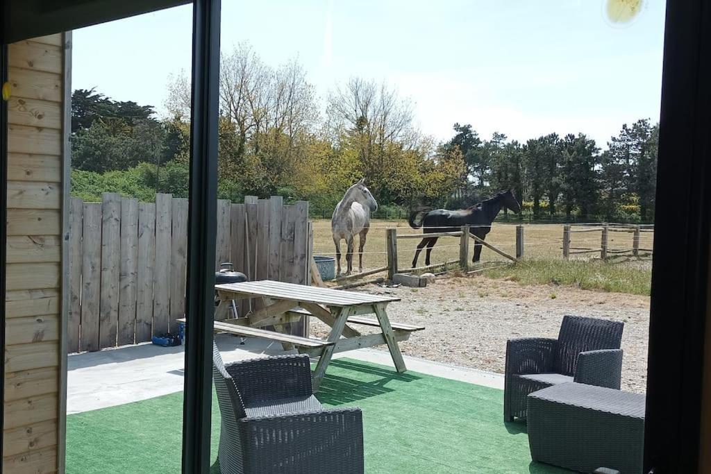 Le Gite De La Ferme Portbail Exterior foto